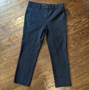 Theory Cropped Professional Pant in Navy Blue